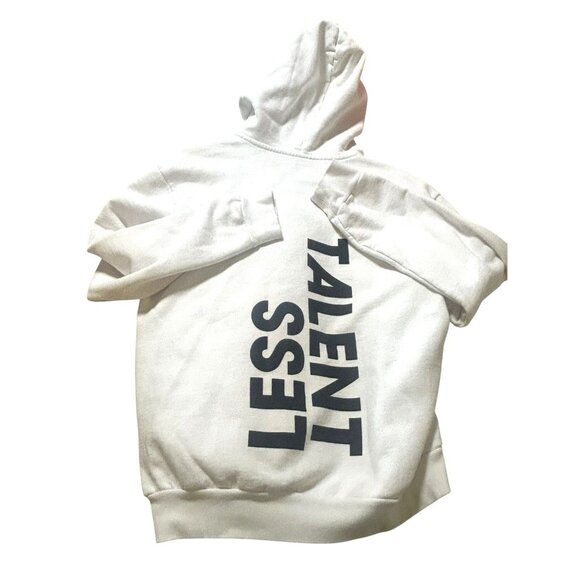 TALENTLESS Other - Talentless Hoodie Mens M Pullover Sweatshirt Heavyweight Spell Out White Hoodie